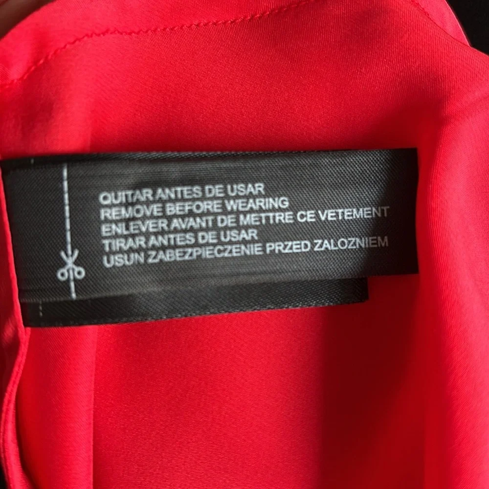 Zara 100% Silk  Red Maxi Dress - Picture 12 of 12
